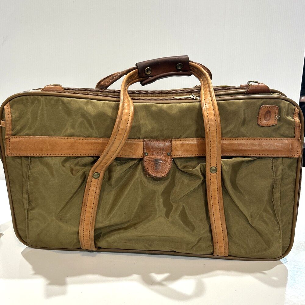 HARTMANN Vintage 3 Section Nylon Travel Bag Carry On Soft Luggage Commuter